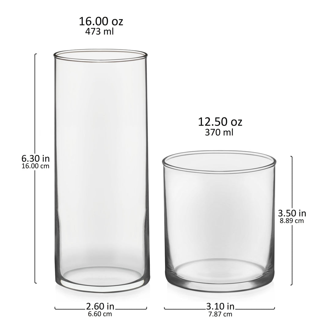 Ensemble de 16 verres à whisky et gobelets Libbey Miles
