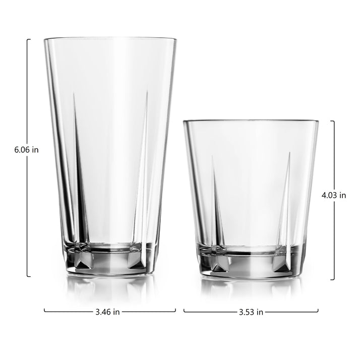Libbey Monterrey 8 Piece Tumbler and Rocks Glass Set