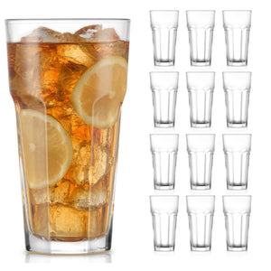 Libbey Gibraltar DuraTuff Iced Tea Glasses, 22 Ounce, Set of 12