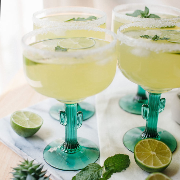 Vasos para margaritas Libbey Cactus, 16 onzas, juego de 4
