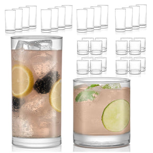 Libbey Province 24 Piece Tumbler and Rocks Glass Set