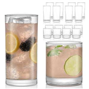 Libbey Province 16 Piece Tumbler and Rocks Glass Set