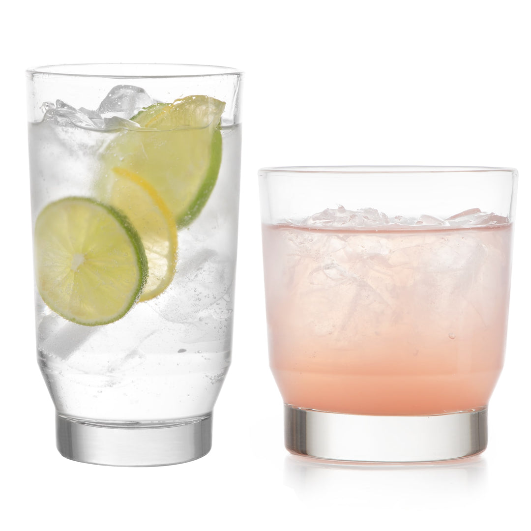 Juego de 8 vasos y rocas Libbey Merida