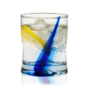 Vasos grandes Libbey Blue Ribbon Impressions Rocks, 12.5 onzas, juego de 8