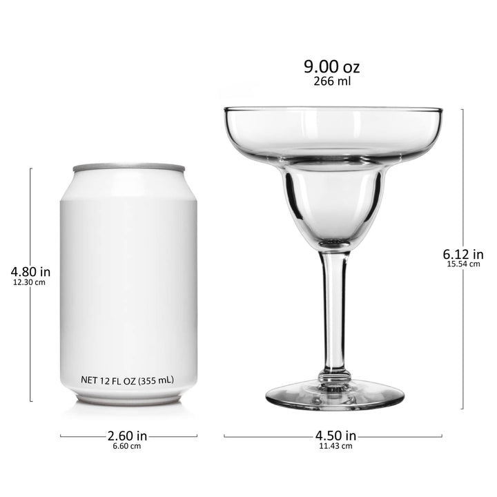Vasos para fiesta Margarita Libbey, 9 onzas, juego de 12