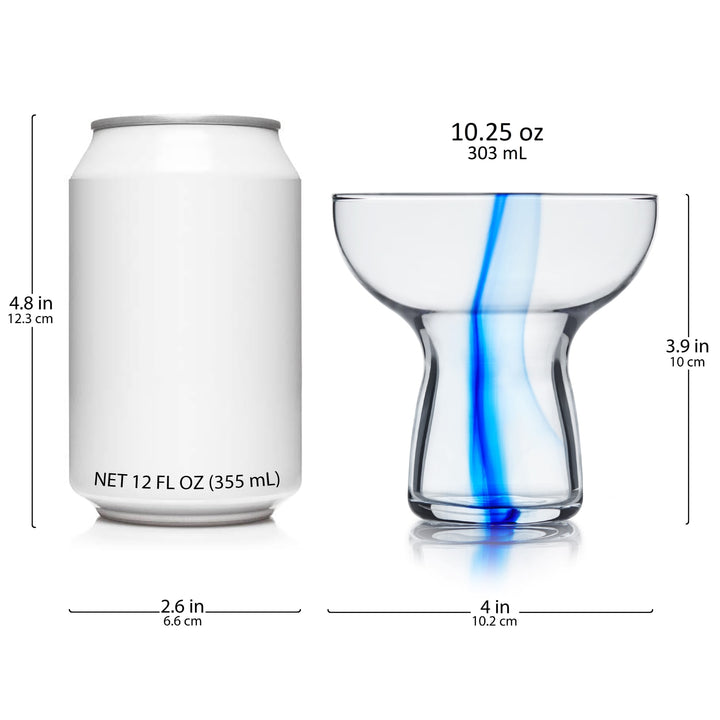 Vasos para margarita sin tallo Libbey Blue Ribbon, 10.25 onzas, juego de 6