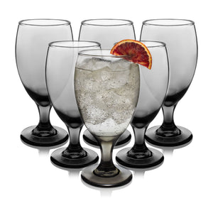 Vasos para bebidas Libbey Classic Smoke Goblet, 16.25 onzas, juego de 6