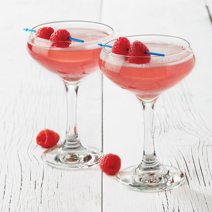 Includes 12, 8.5 ounce Coupe Cocktail glasses (4.125 inch diameter x 6 inch tall)