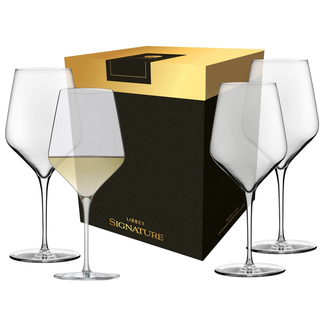Elegant angular bowl highlights aromas and flavors for red, white, or rosé wines.