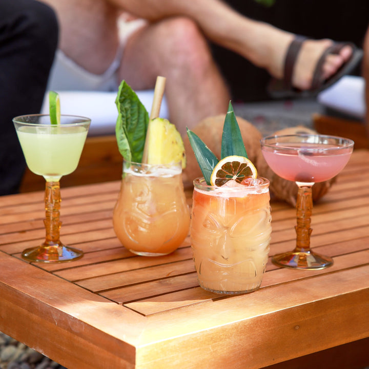 Vasos Tiki Split de Libbey, 15,75 onzas, juego de 4