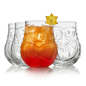 Vasos Tiki Split de Libbey, 15,75 onzas, juego de 4