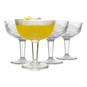 Vasos para cócteles Libbey Hobstar Coupe, 8.5 onzas, juego de 4