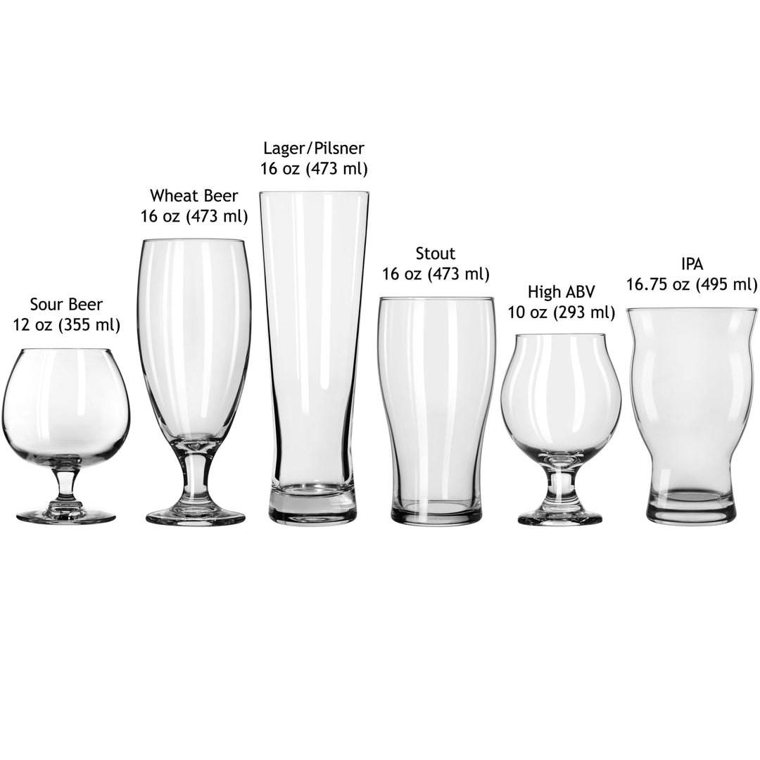 Clear, lead‑free glass: Showcases the rich colors and bubbles of every pour while ensuring safety and purity