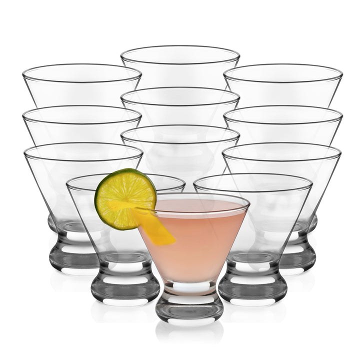 Classic cosmopolitan design perfect for cocktails, creative appetizers, and stylish desserts