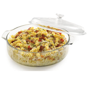 Cocotte en verre Libbey Baker's Basics avec couvercle, 3 pintes