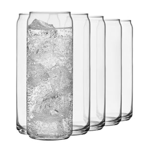Vaso de vidrio delgado clásico Libbey, 12.5 onzas, juego de 6