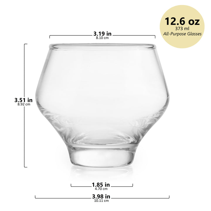 Verres à spiritueux empilables sans pied Libbey Mezcal, 360 ml, lot de 4