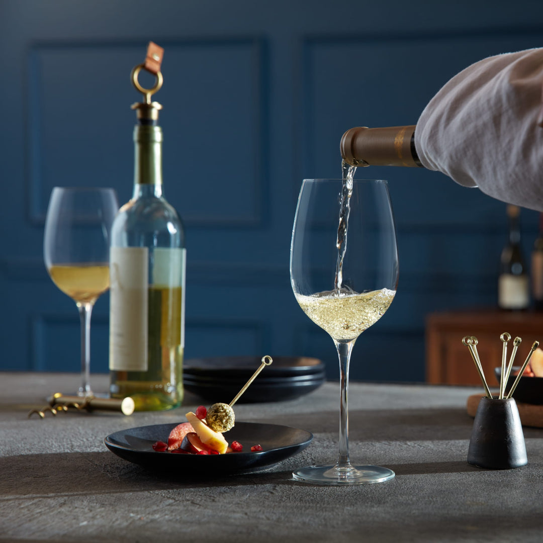 Flat, reinforced foot provides stability while adding sophistication to your table.