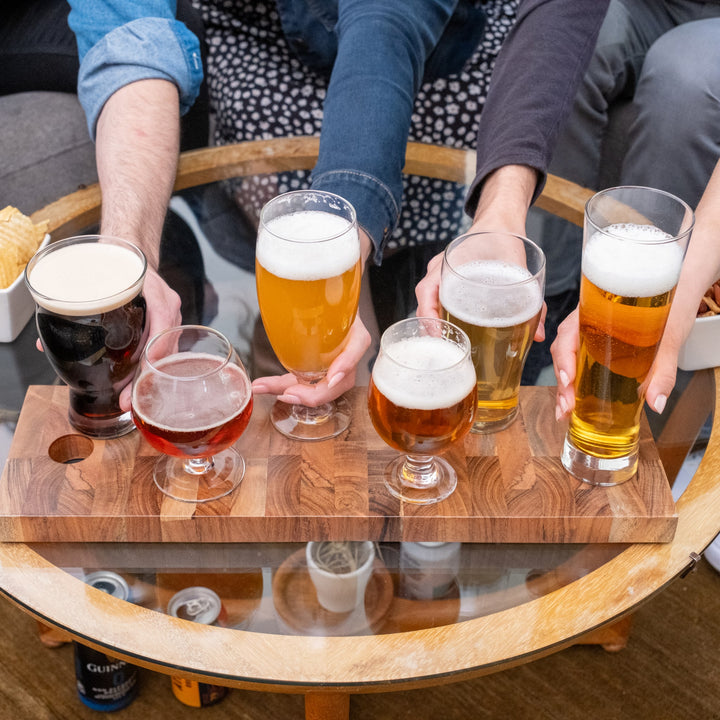 Specialty shapes enhance flavor: Each glass is designed to bring out the best aroma, head, and taste of its beer style